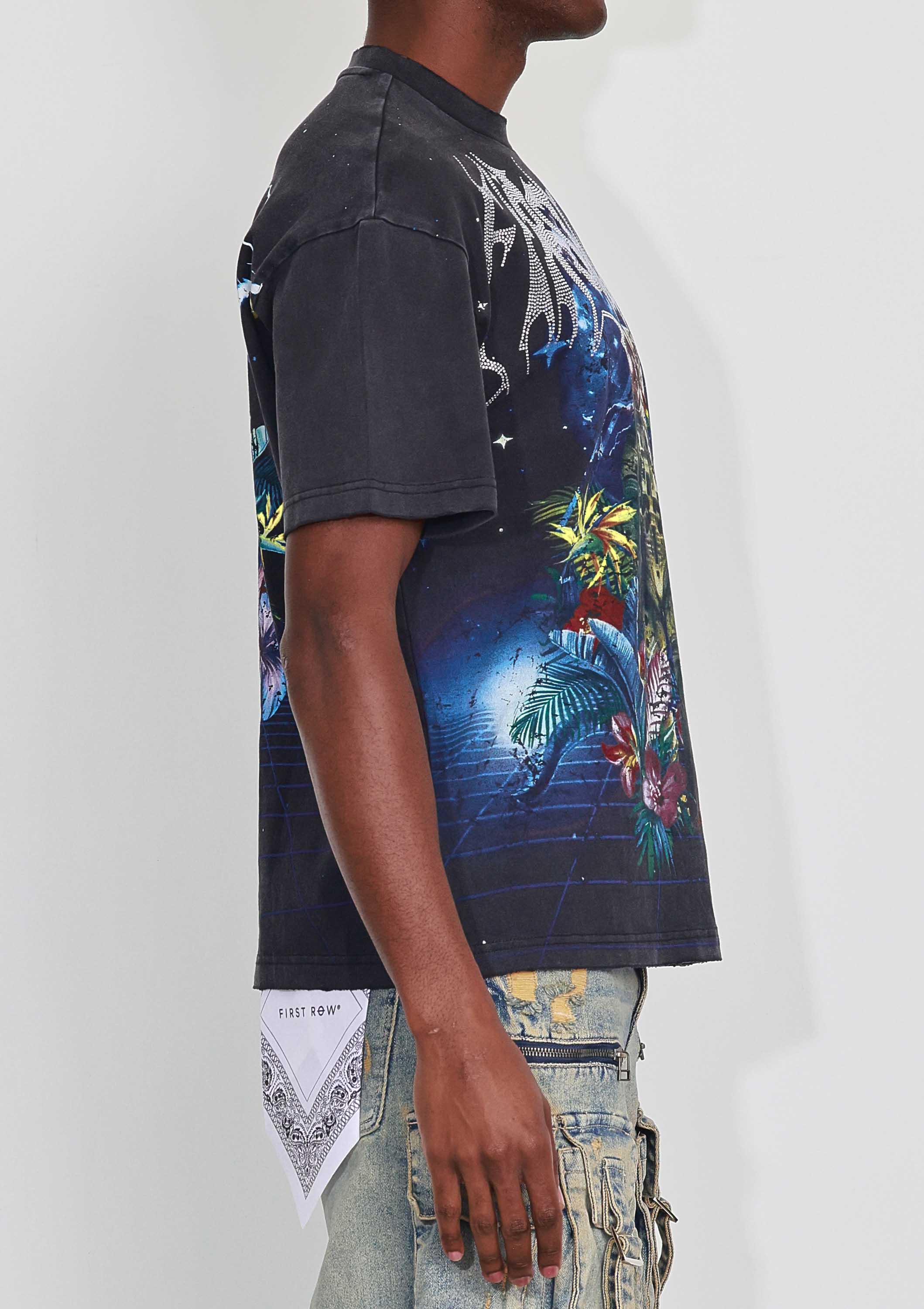 WASHED EARTH FIRST FLOWER TEE
