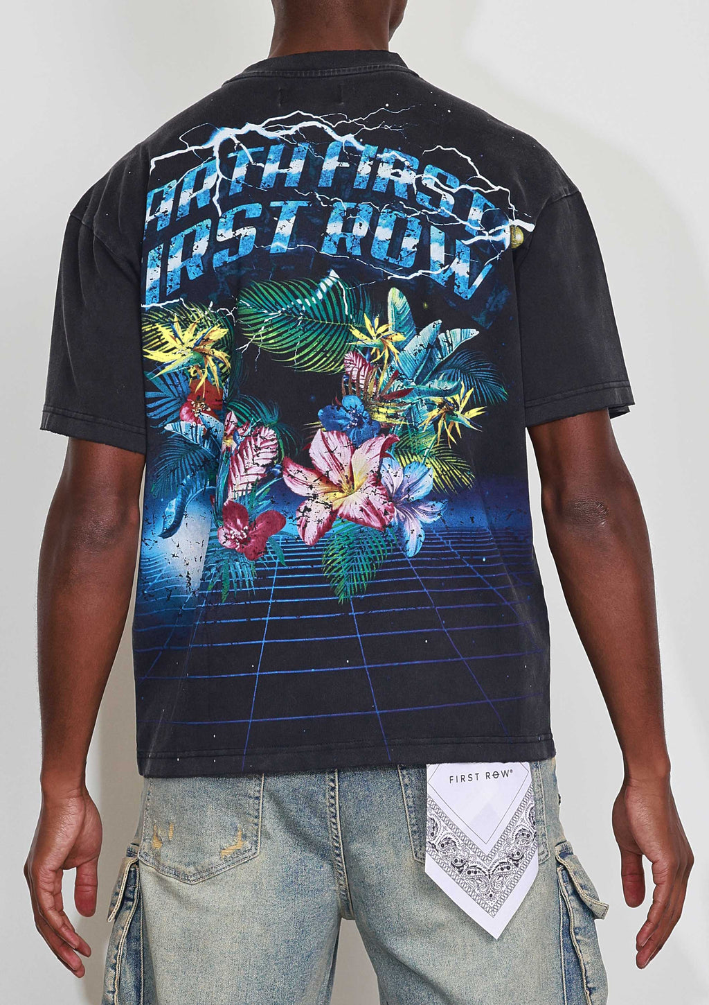 WASHED EARTH FIRST FLOWER TEE