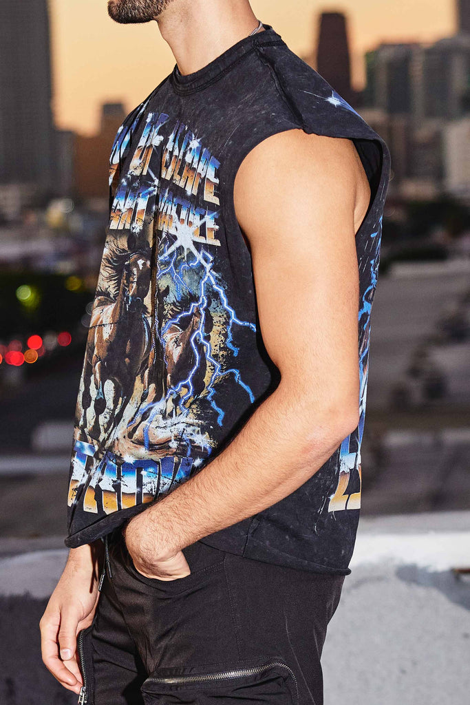 ART OF ESCAPE HORSE MUSCLE TEE