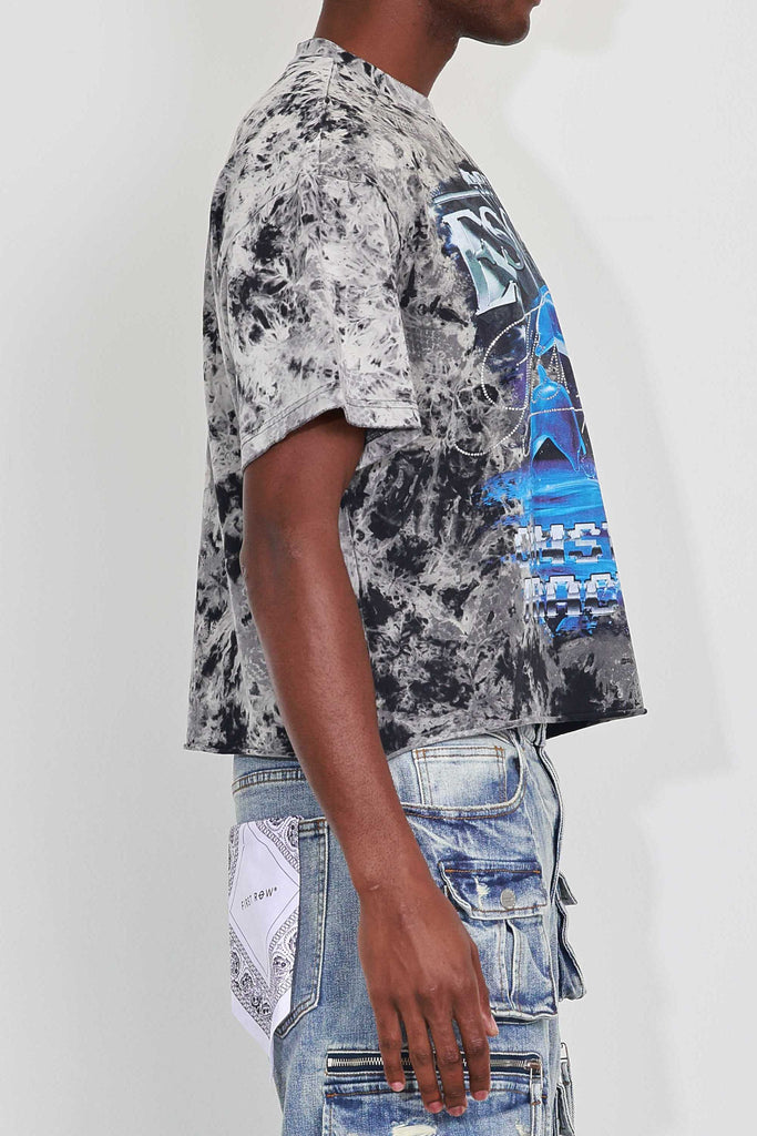 ART OF ESCAPE DOLPHINS CROPPED TEE