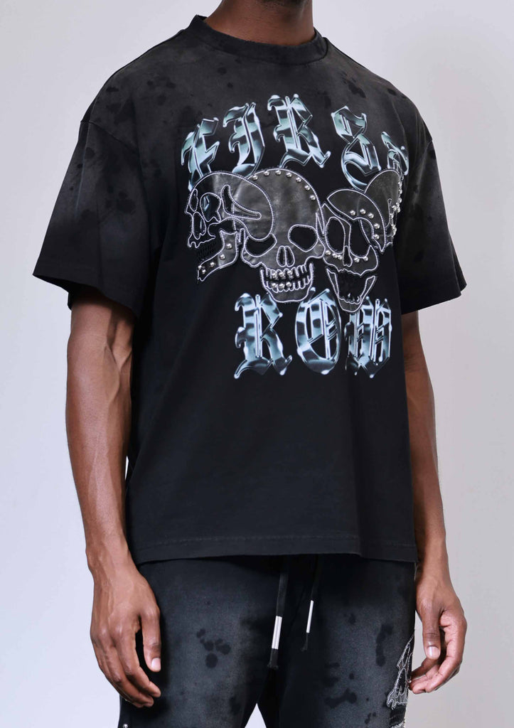 WAKE UP AND BE FIERCE APPLIQUE TEE