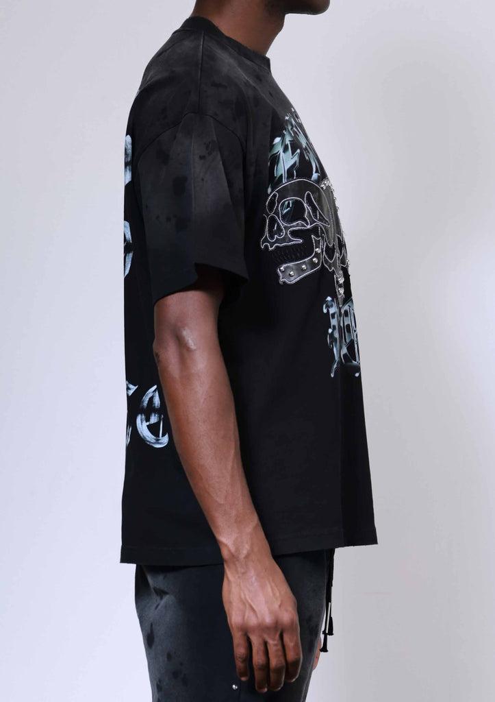 WAKE UP AND BE FIERCE APPLIQUE TEE
