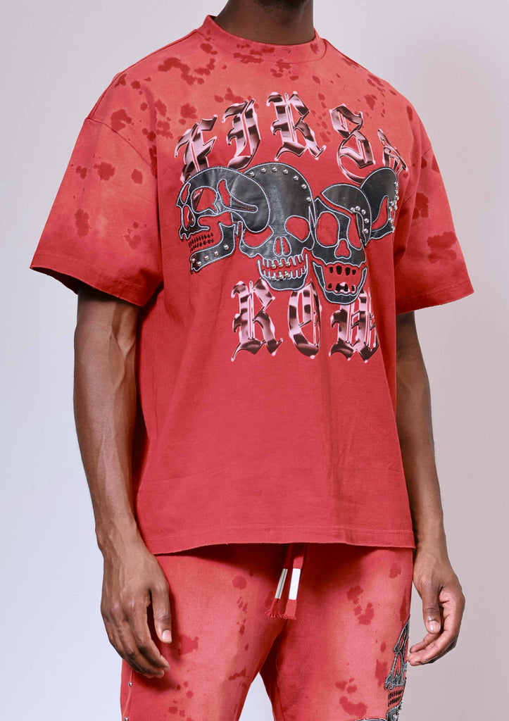 WAKE UP AND BE FIERCE APPLIQUE TEE