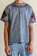 FAITH DEALER A SACRED VOW APPLIQUE WASHED TEE