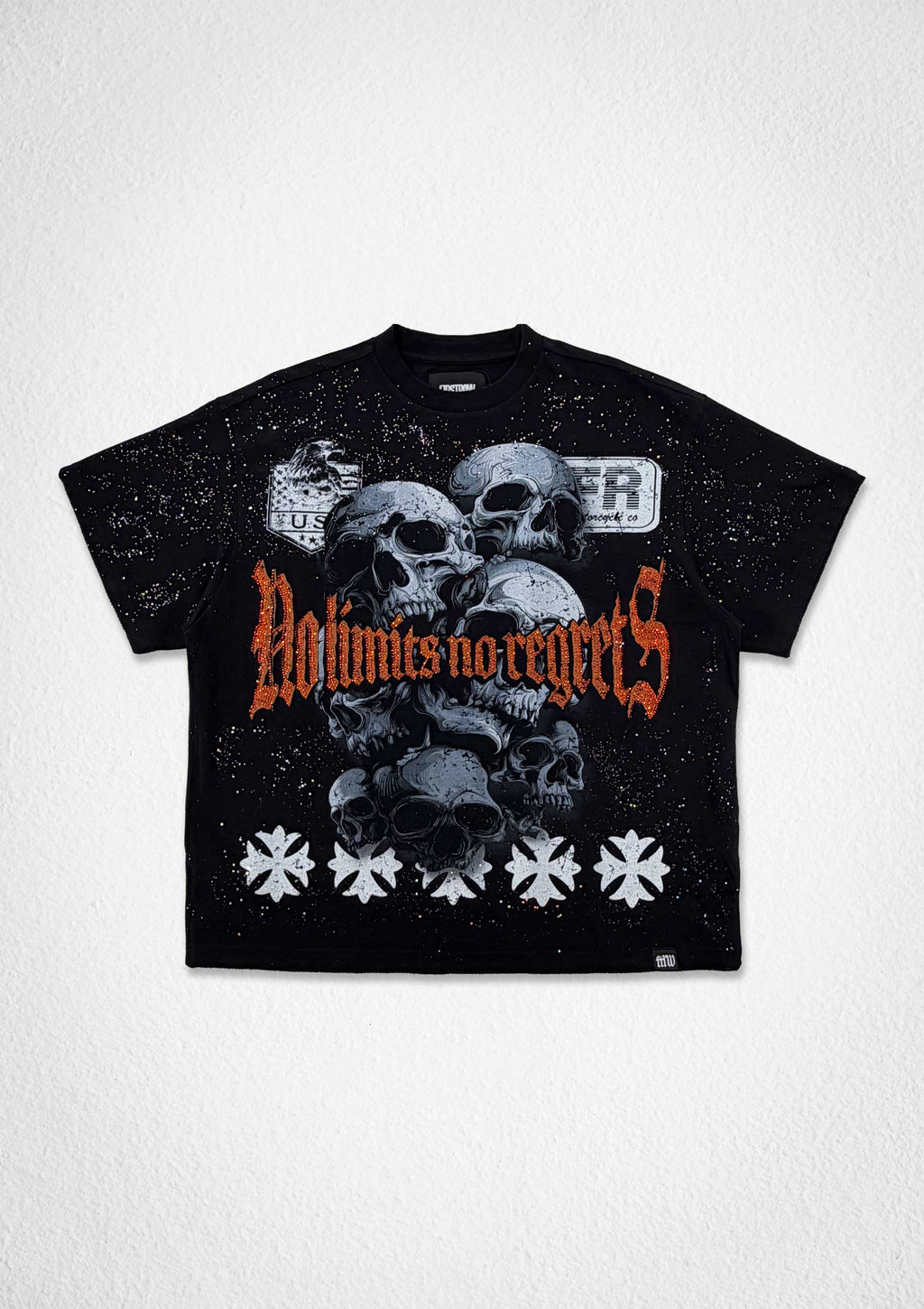 STEEL ANGELS EMBER STORM CROP TEE