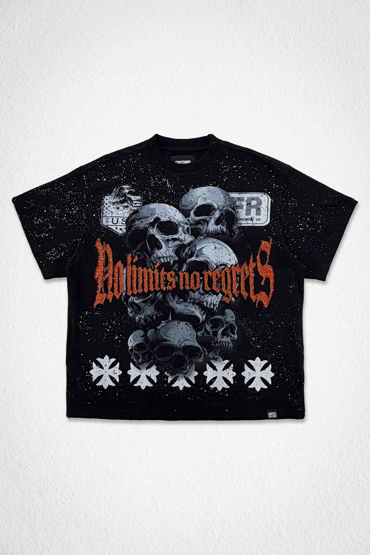 STEEL ANGELS EMBER STORM CROP TEE