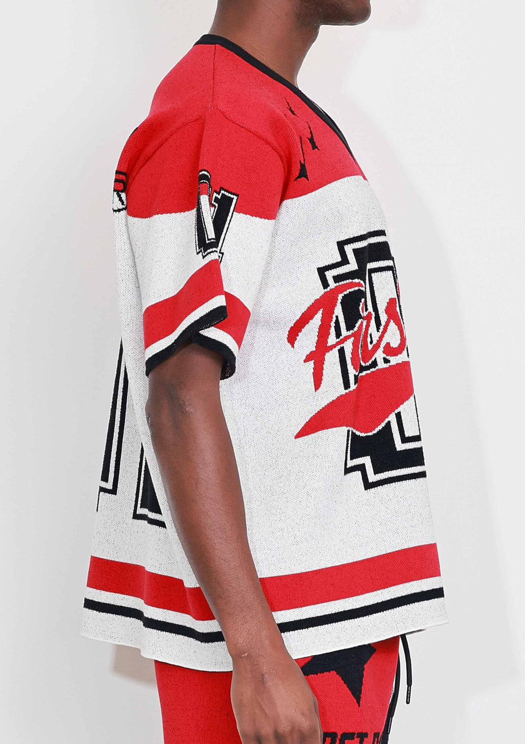 STAR VARSITY JACQUARD KNIT TEE