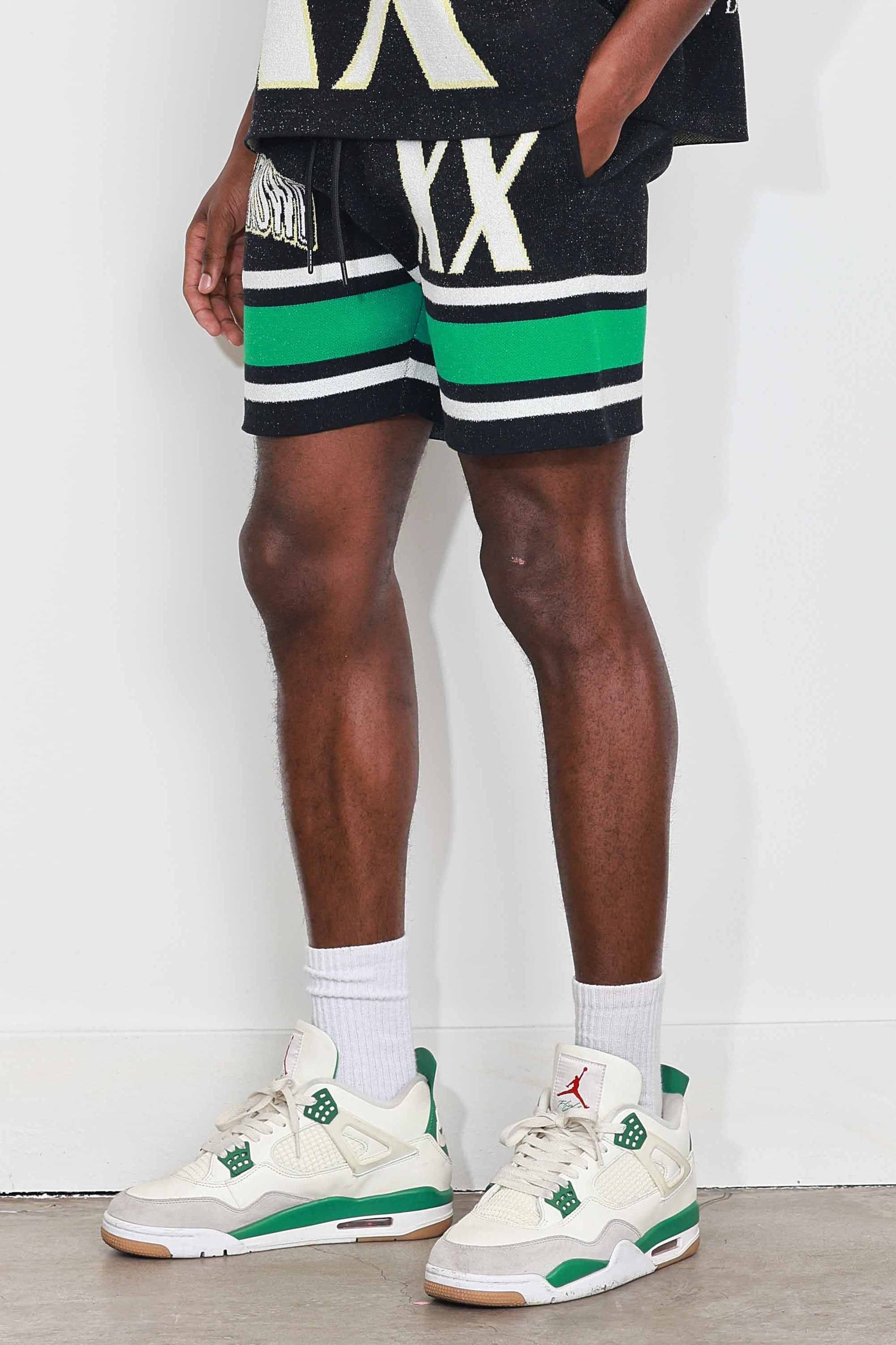 FR SPORTING VARSITY JACQUARD KNIT SHORTS