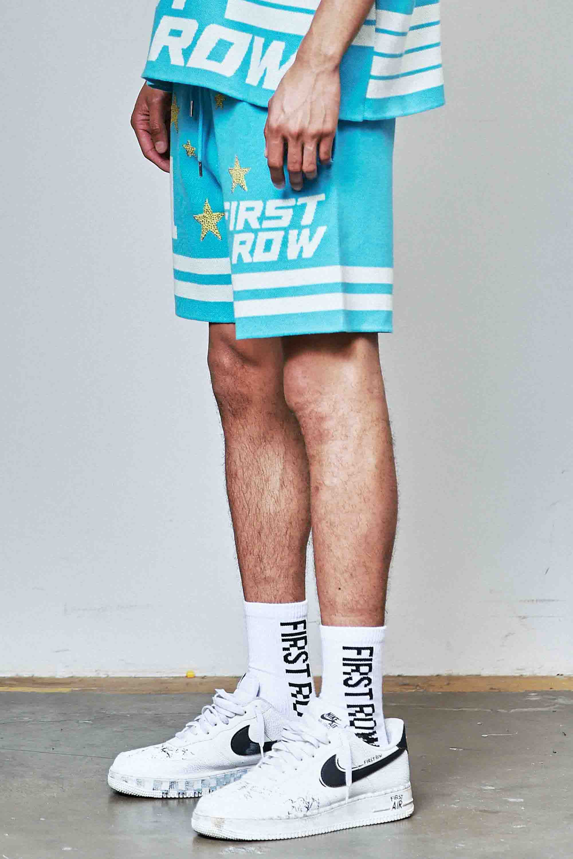 SCATTERED STAR SWEATER SHORTS