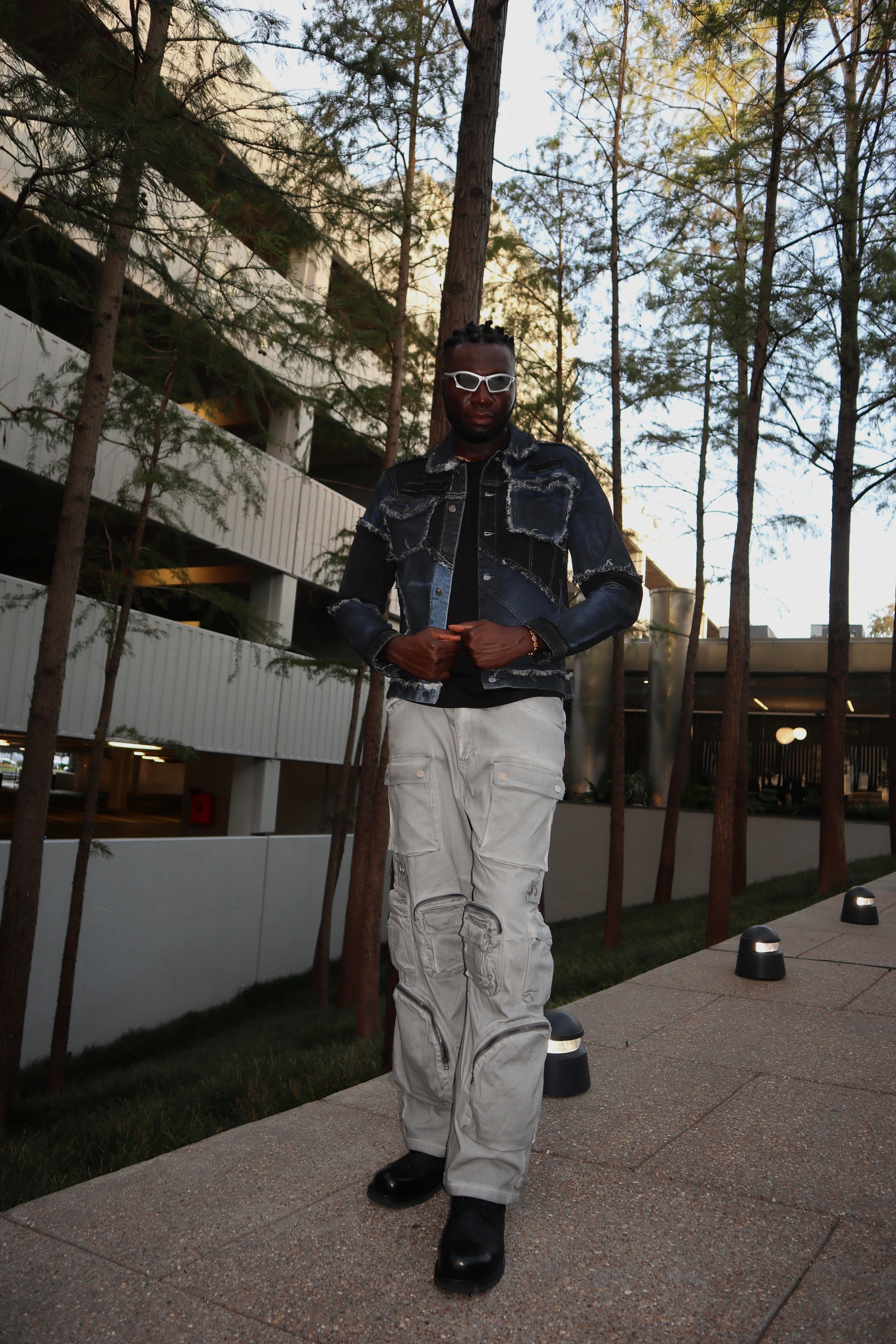 Y2K UTILITY CARGO DENIM PANTS | First Row