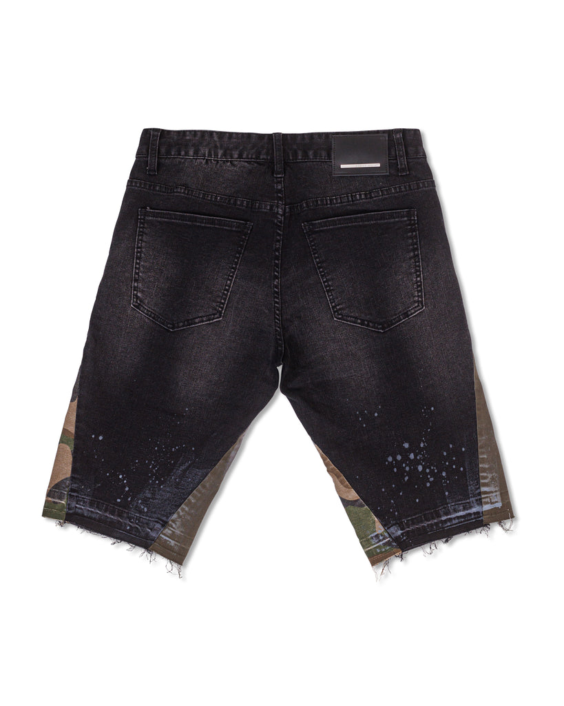UNDERCOVER Black Paneled Shorts