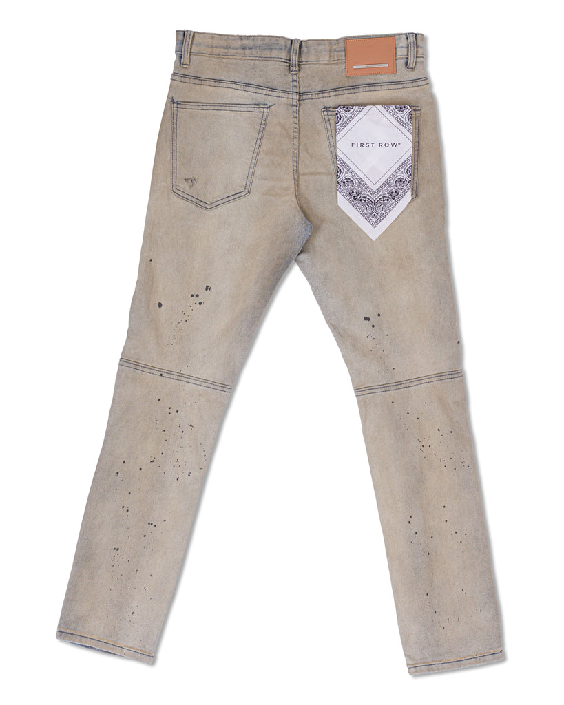 NOVELTY RIP & REPAIR SLIM DENIM