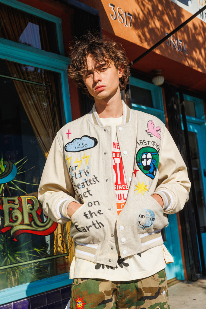 PLANET EARTH VARSITY JACKET