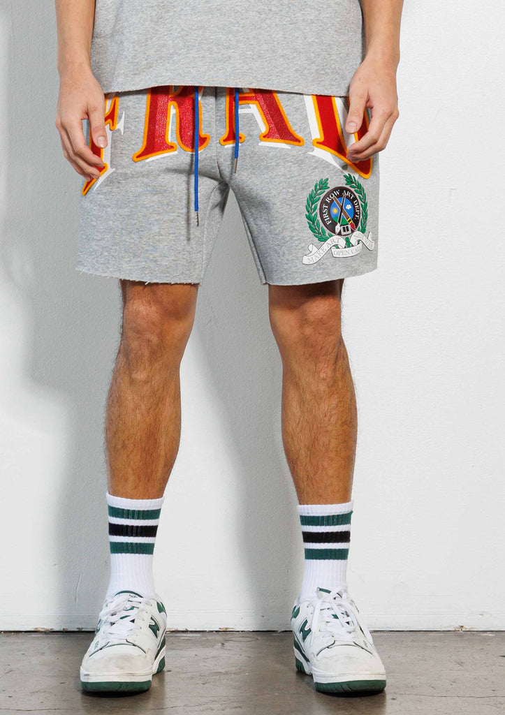 PEN & BRUSH ART DEPT.   FLOCK EMB.  SHORTS