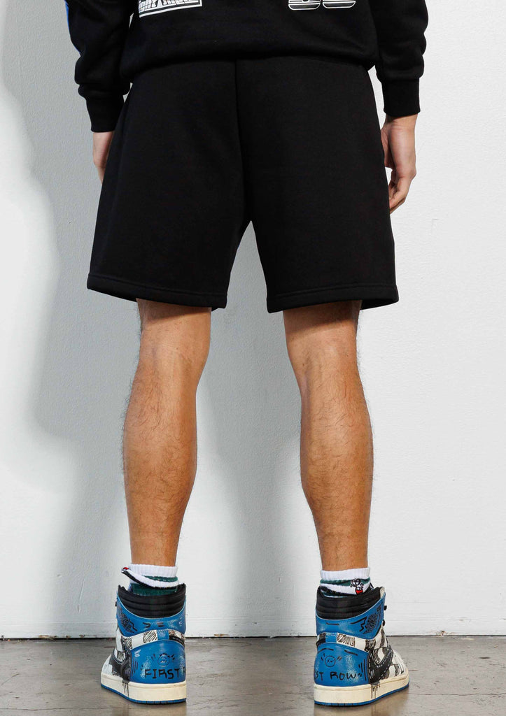 RACING MULTI PATCHES GRAPHIC SHORTS