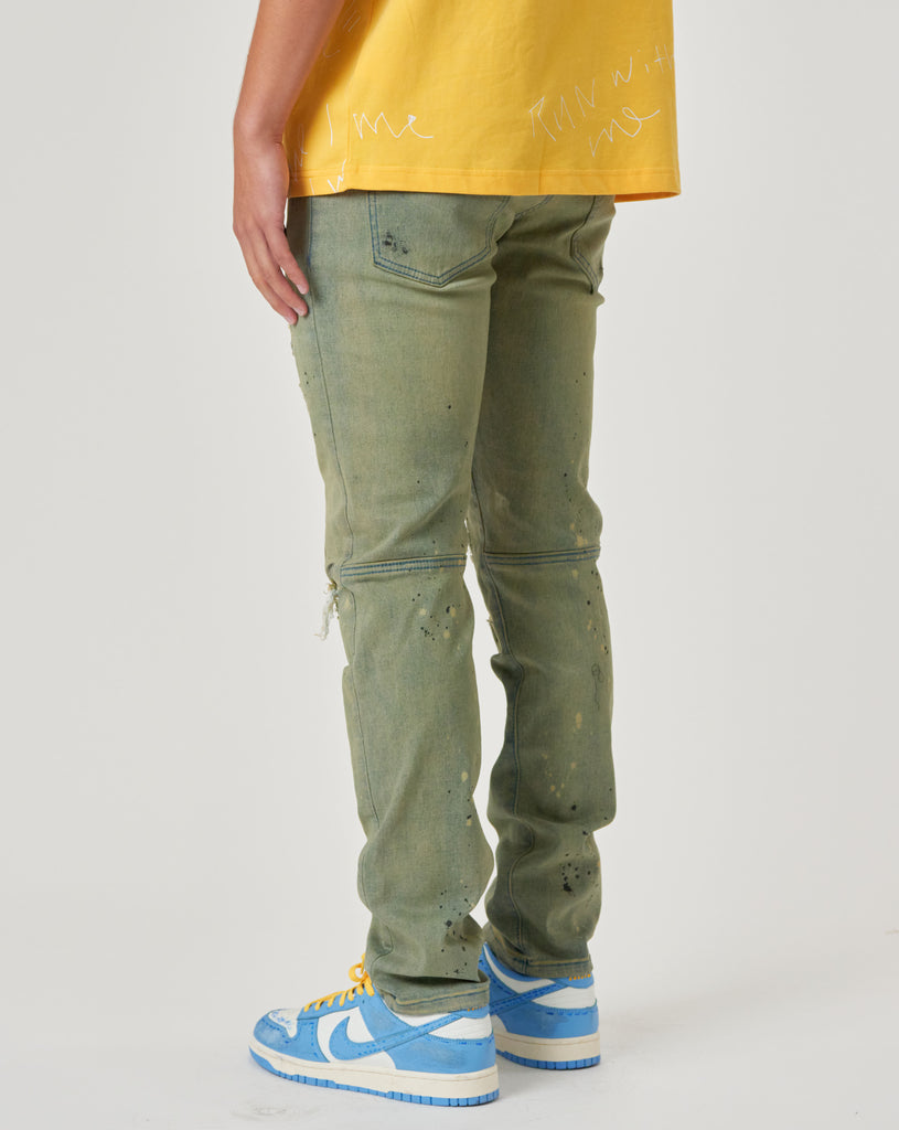 NOVELTY RIP & REPAIR SLIM DENIM
