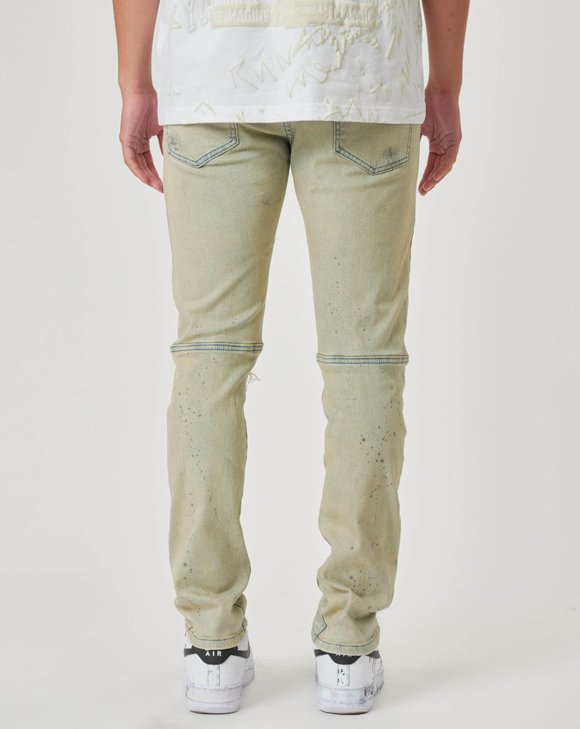 NOVELTY RIP & REPAIR SLIM DENIM