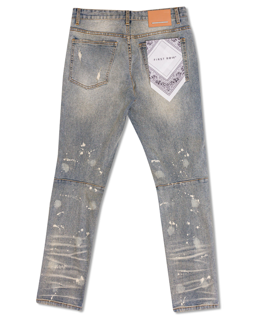 SPRING  BREAK MULTI PATCHES  SLIM FIT PANTS