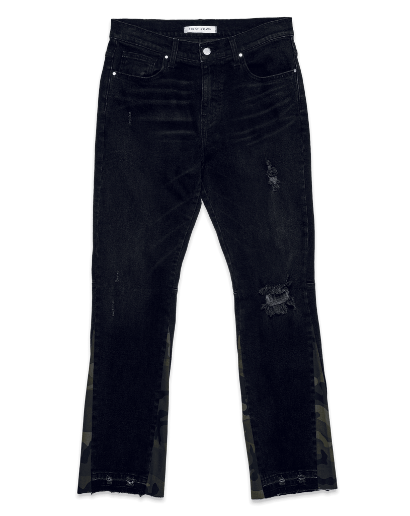 BLACK ESSENTIAL SLIM STRAIGHT DENIM