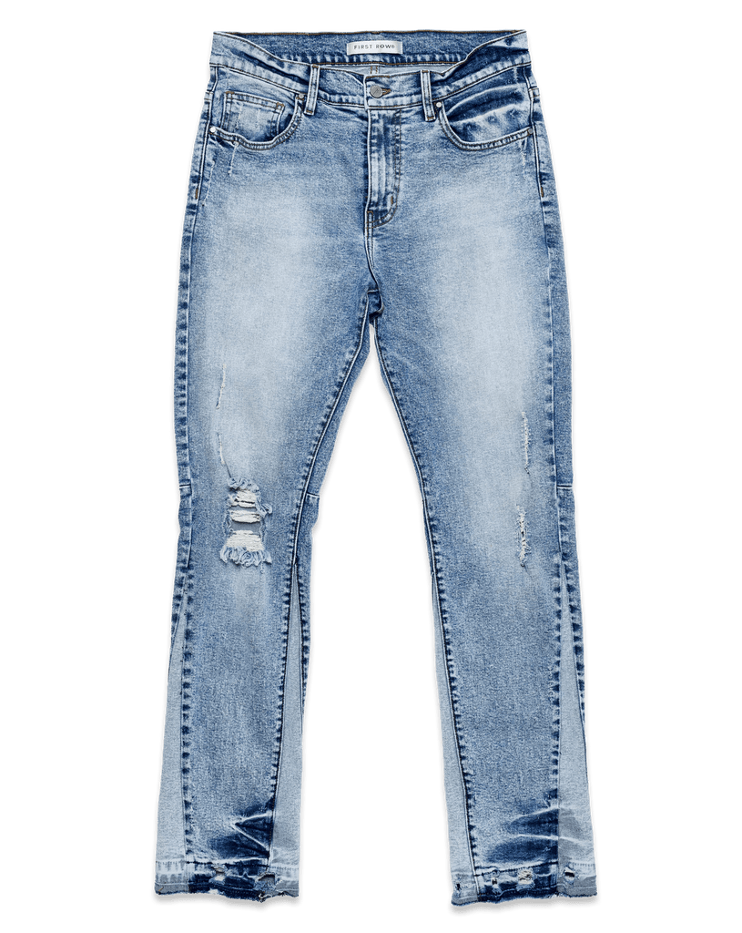 LIGHT WASH ESSENTIAL SLIM STRAIGHT DENIM