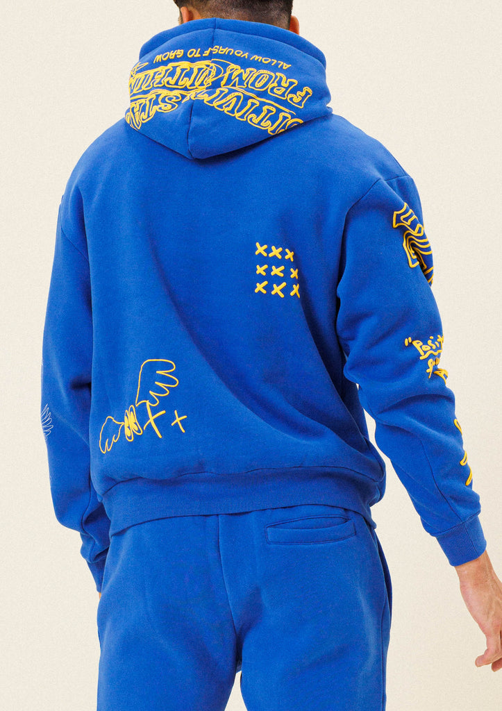 FLYING SNEAKER DRAWING  HOODIE