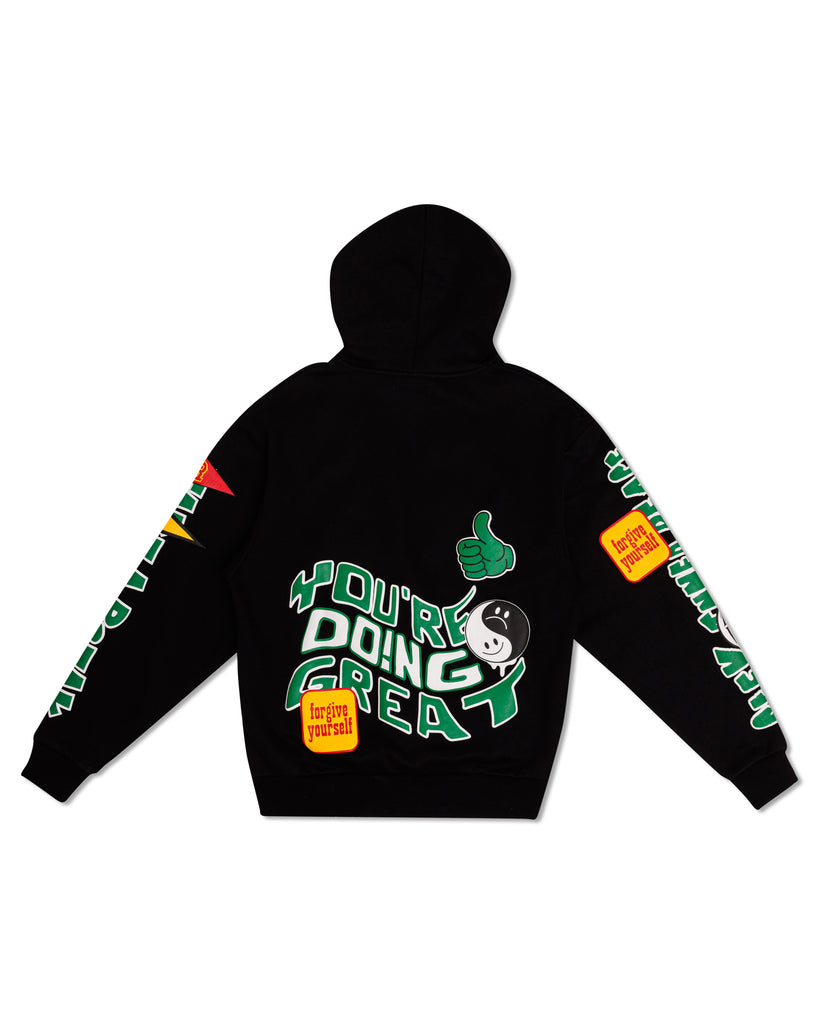 SPRING BREAK CHENILE PATCH GRAPHIC HOODIE