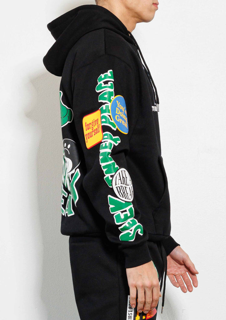 SPRING BREAK CHENILE PATCH GRAPHIC HOODIE