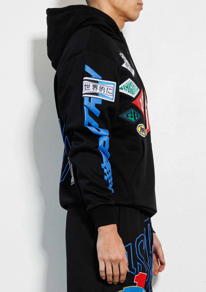 RACING MULTI PATCHES GRAPHIC HOODIE