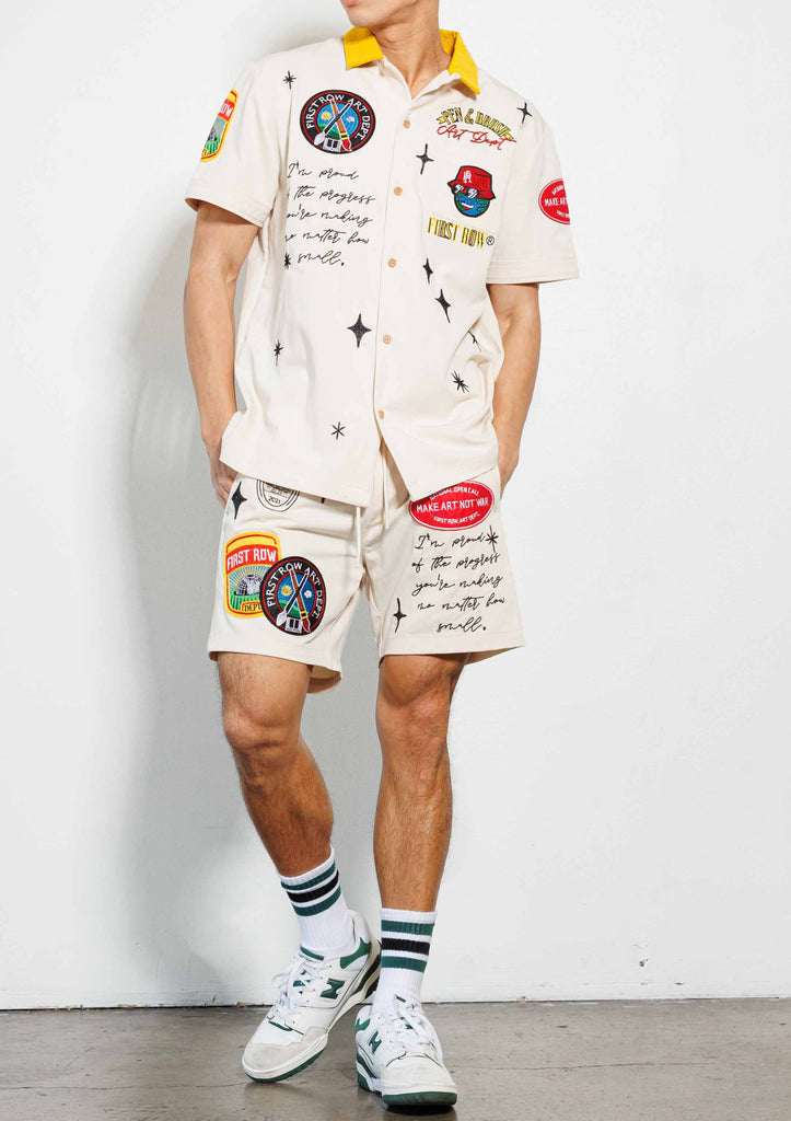 PEN & BRUSH ART DEPT. WOVEN BOWLING SHIRTS