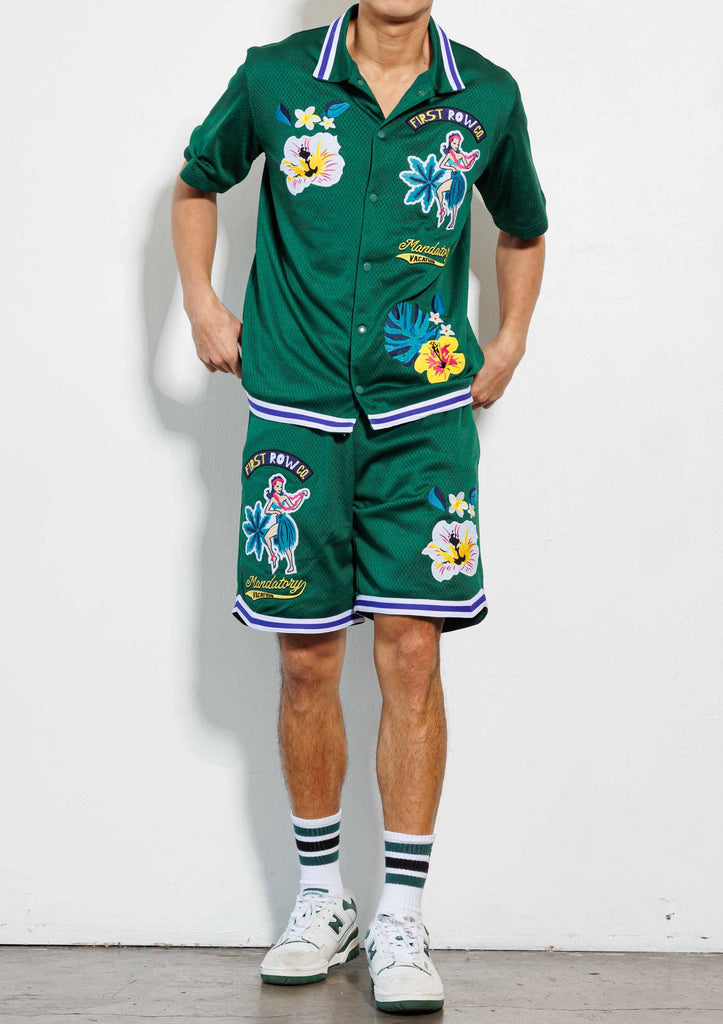 TROPICAL VACATION MESH SHIRTS
