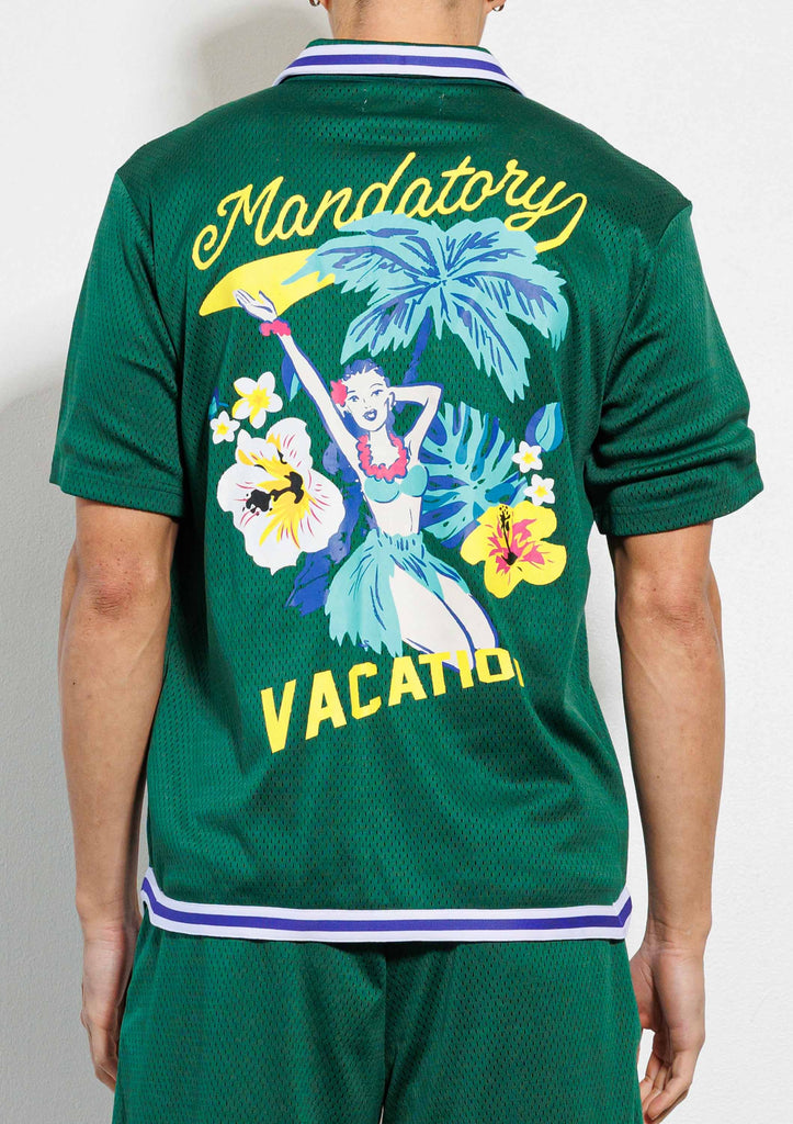 TROPICAL VACATION MESH SHIRTS