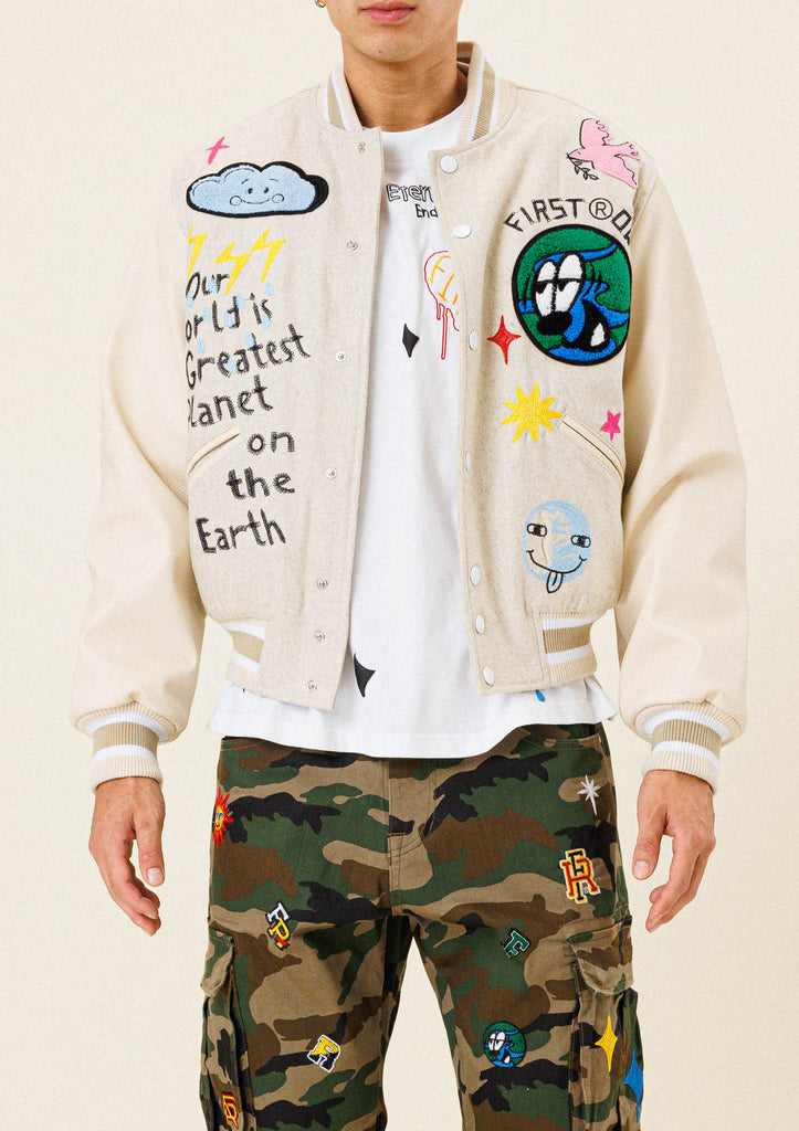 PLANET EARTH VARSITY JACKET