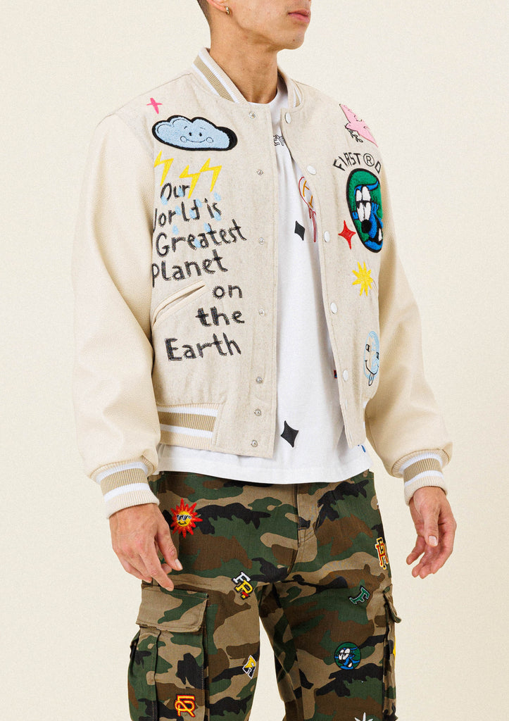 PLANET EARTH VARSITY JACKET
