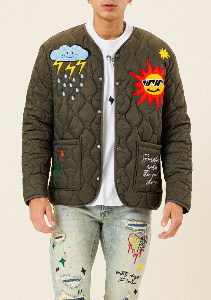 Quilted online lining jacket
