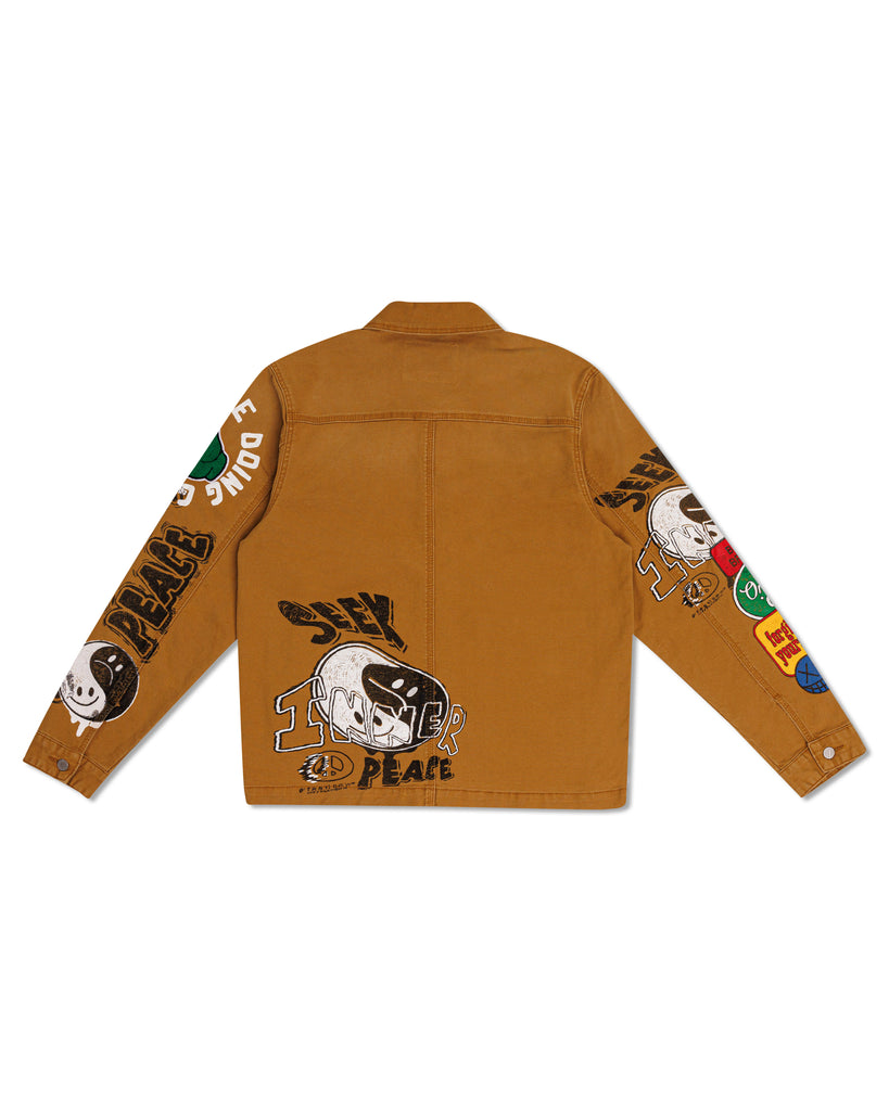 SPRING  BREAK HAND DRAWING WORKWEAR JACKET