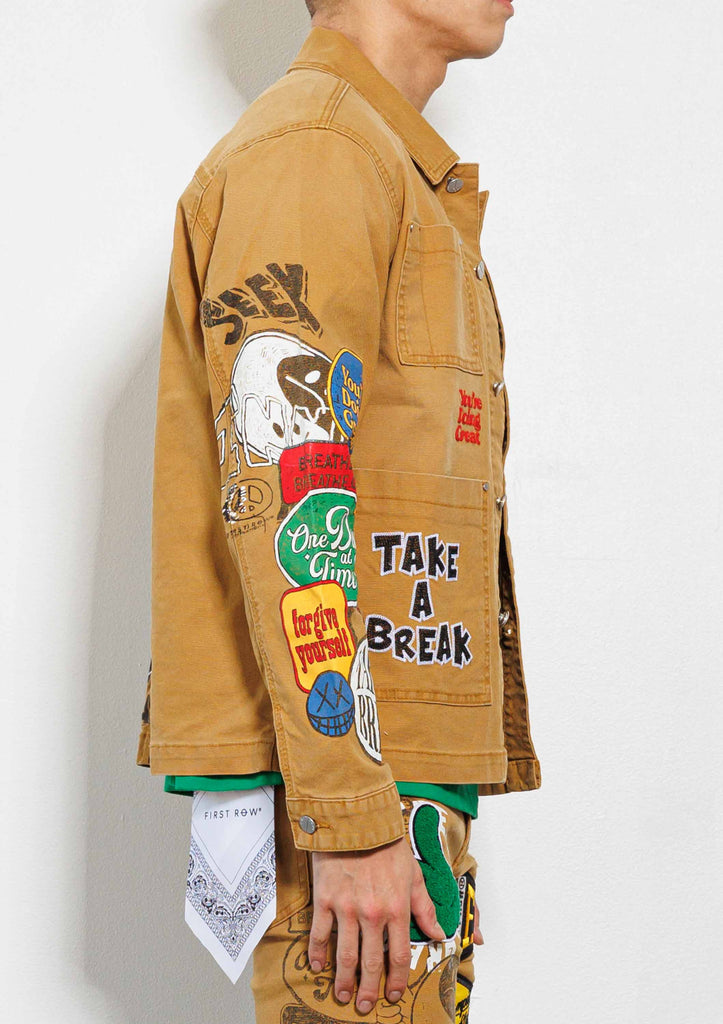 SPRING  BREAK HAND DRAWING WORKWEAR JACKET