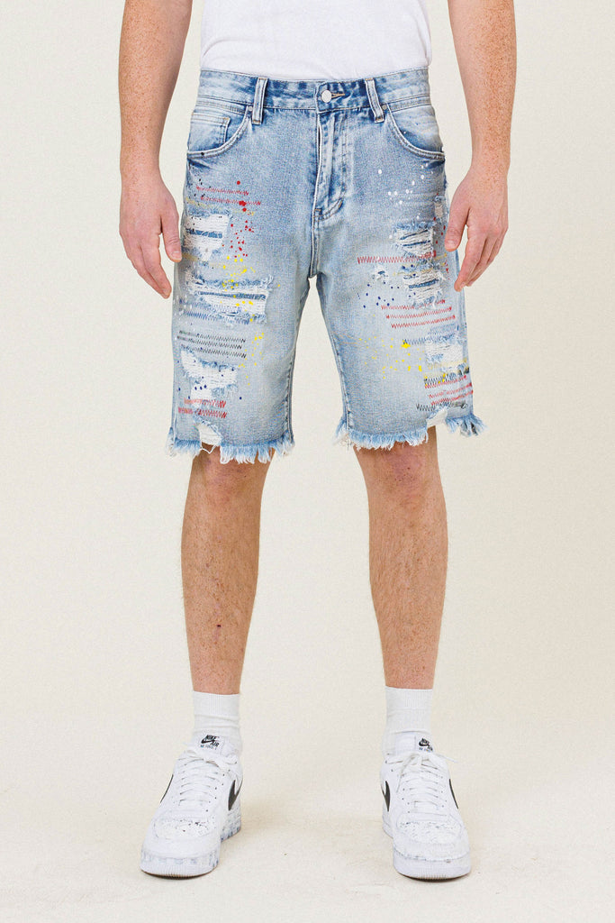Denim Rip&Repair Shorts