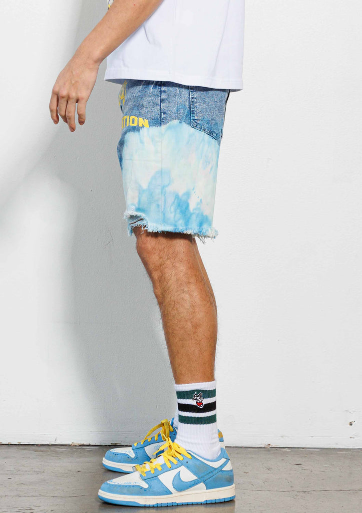 TROPICAL VACATION GRAPHIC  DENIM  SHORTS