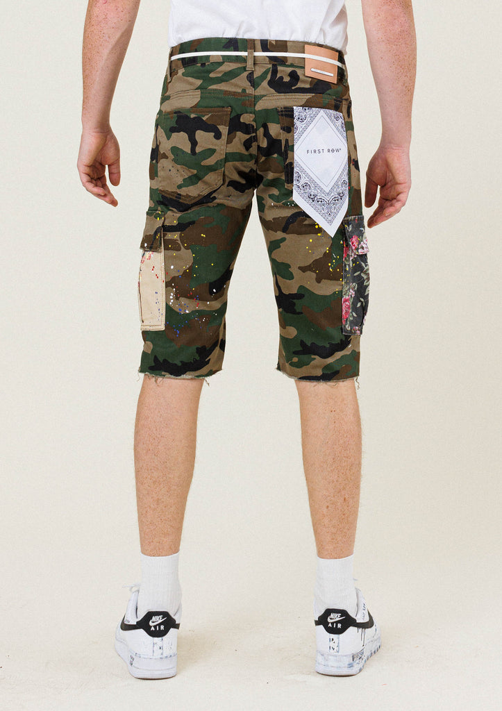 Wood Camo Twill Cargo Shorts