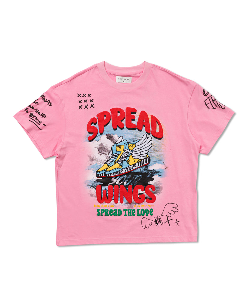 FLYING SNEAKER DRAWING  TEE
