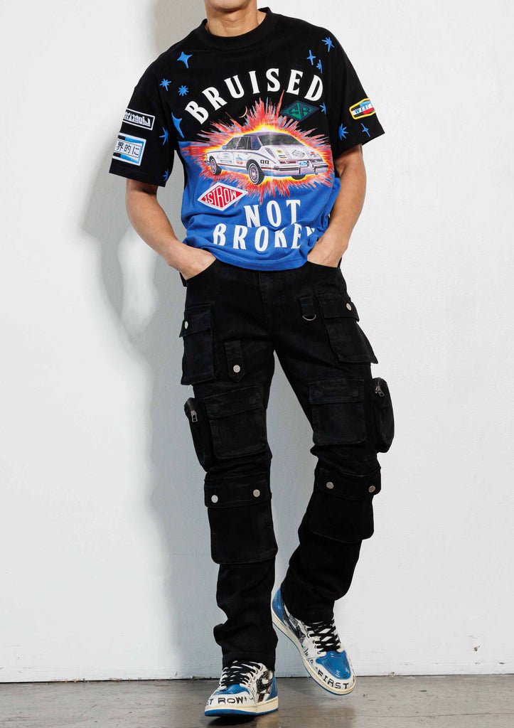 RACING MULTI PATCHES . GRAPHIC TEE