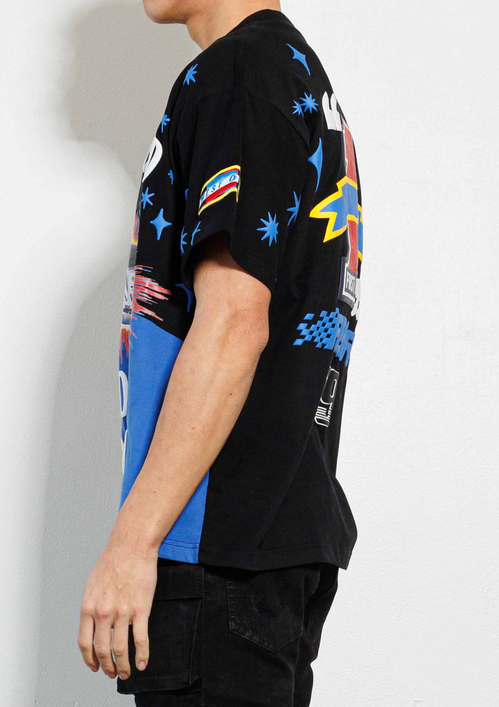 RACING MULTI PATCHES . GRAPHIC TEE